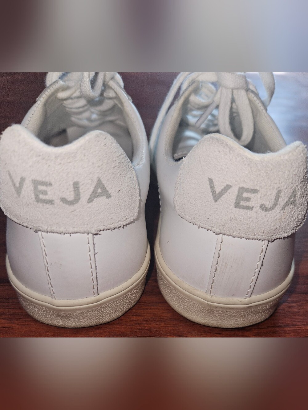 Women's Veja Esplar Extra White Leather Sneakers - Picture 2 of 5